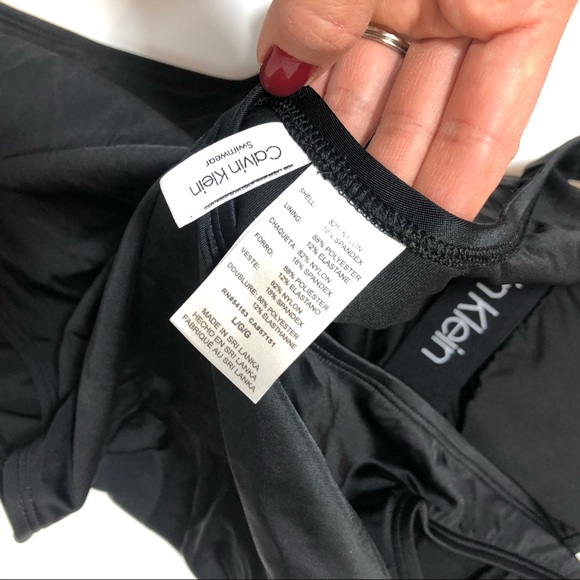 Calvin Klein Deep U Back One Piece Swimsuit - Picture 6 of 7